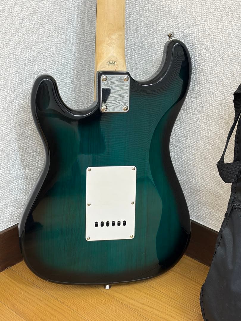 SELDER エレキギター グリーン ギターケース付き