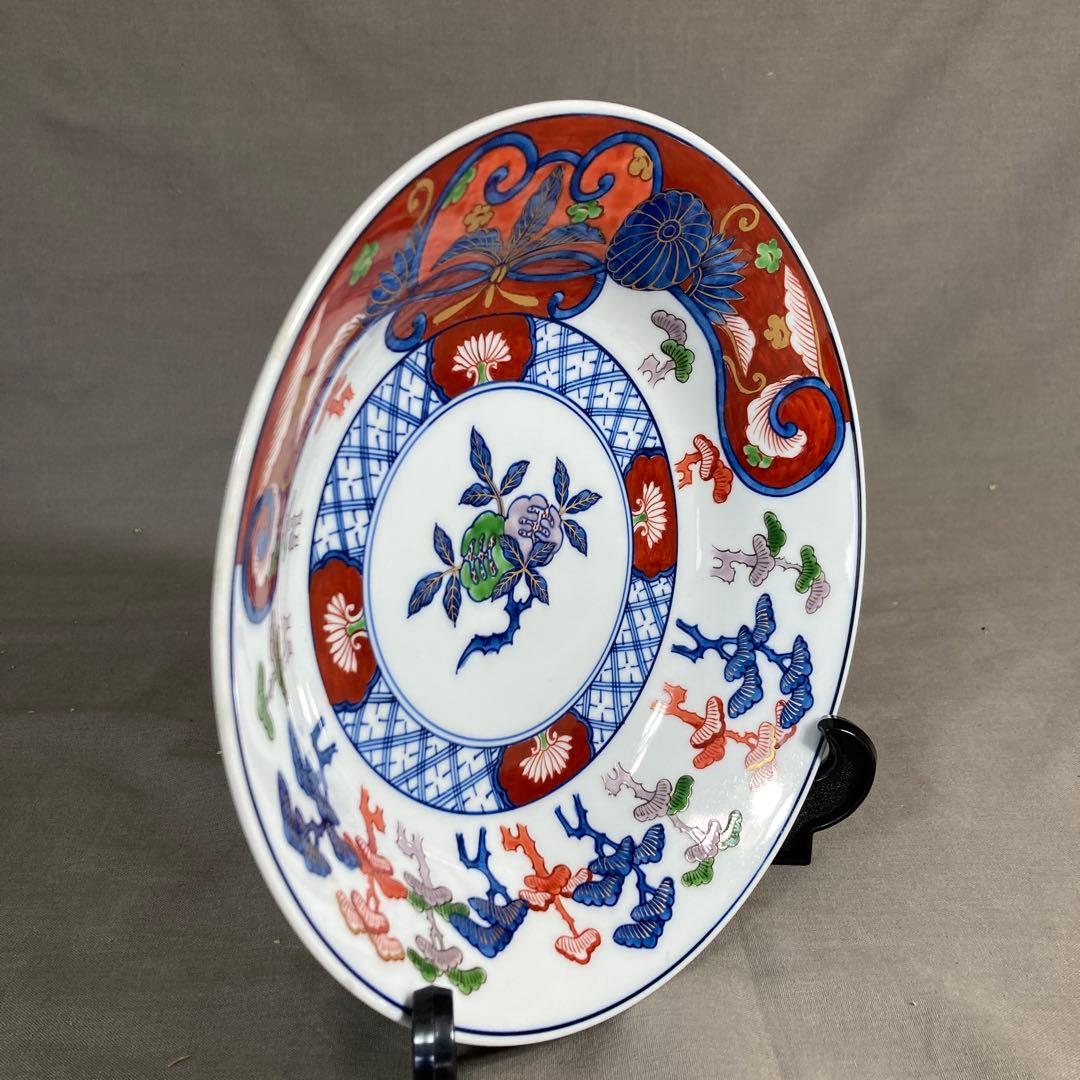 源右衛門】古伊万里の伝統 日本の名窯 舘林源右衛門作 染錦古伊万里松