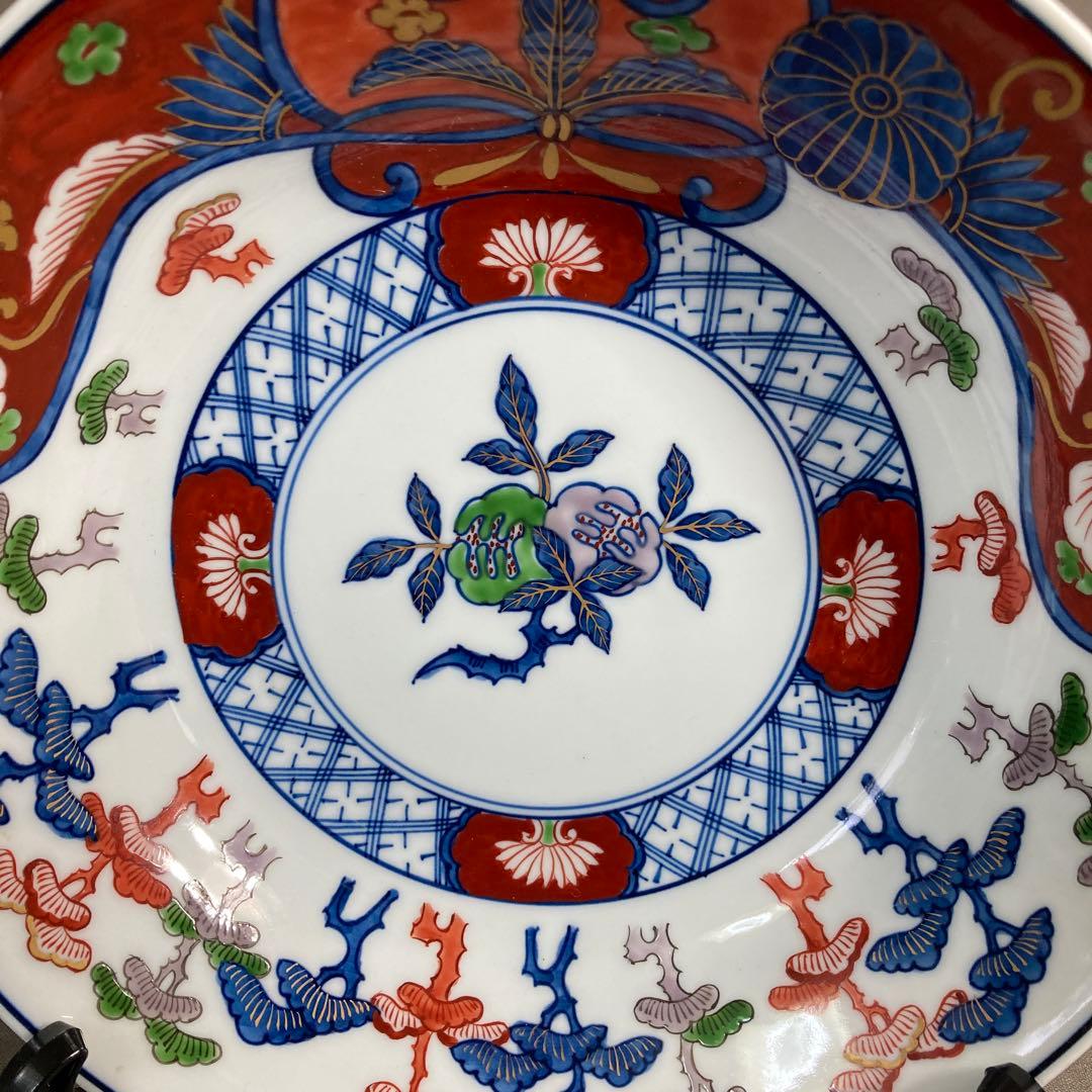 源右衛門】古伊万里の伝統 日本の名窯 舘林源右衛門作 染錦古伊万里松