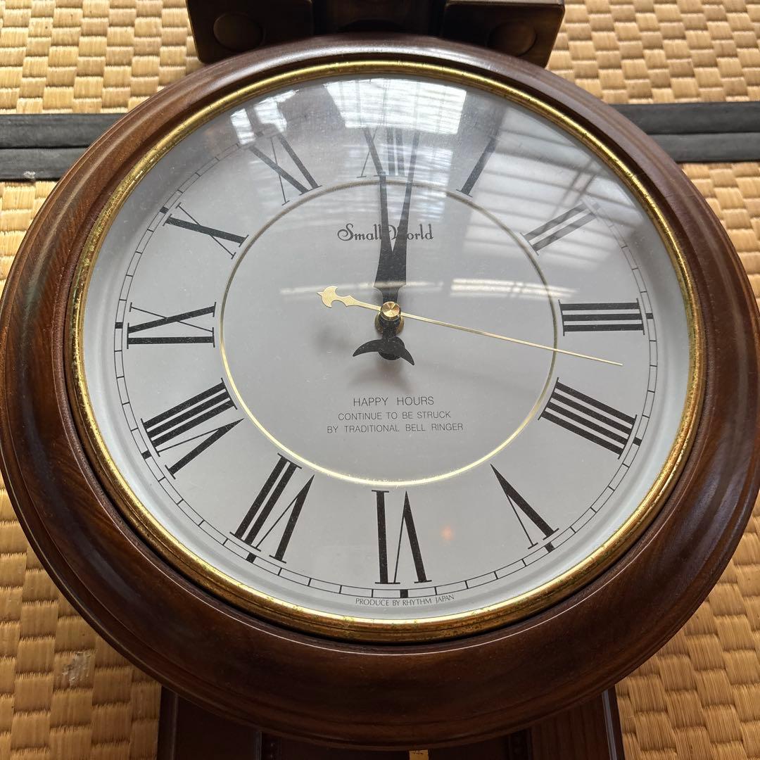 ☆希少　リズム時計　スモールワールド 　掛け時計　SUMO