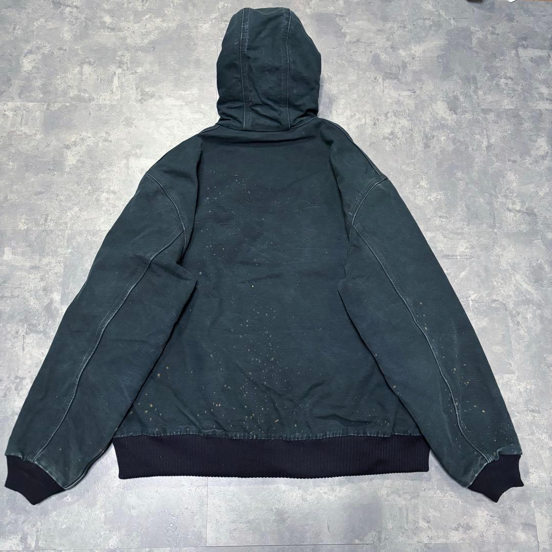 Carhartt アクティブジャケット キルティング ダック地 深緑 2XL