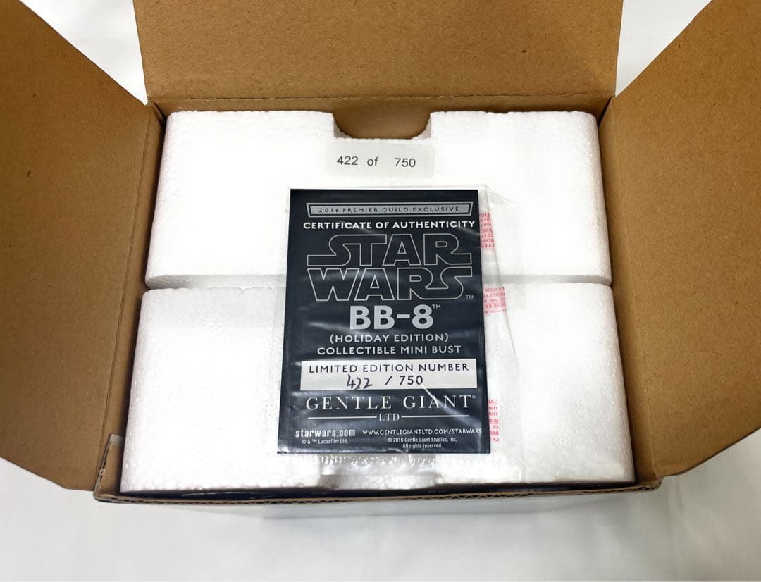 【美品！】ジェントルジャイアント　スターウォーズ　ミニバストBB-8