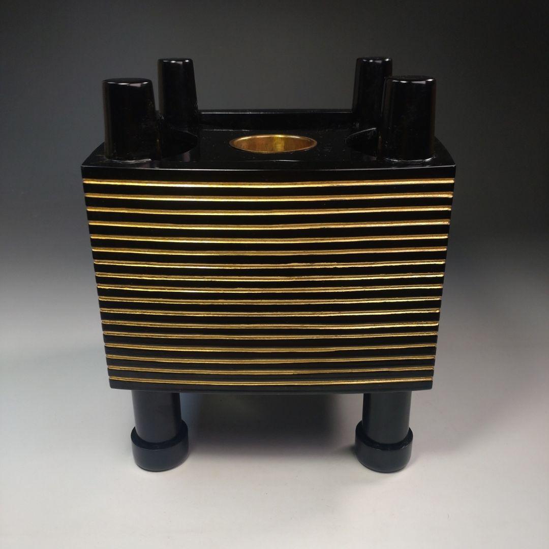 イ221 花入『初瀬川 柳庵』『柳庵好 金線糸巻花生 漆塗 共箱』茶道具