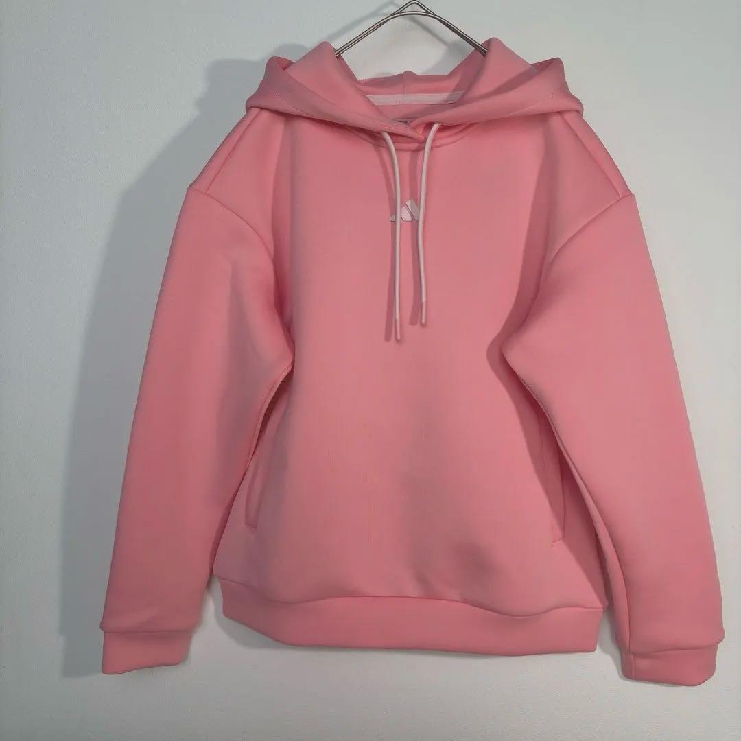 専用さま…未使用　adidas ダンボールニットセットアップ　ピンク フーディー