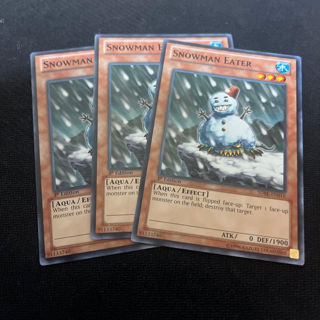 スノーマンイーター 3枚 英語 遊戯王 1st ゲートボール - メルカリ