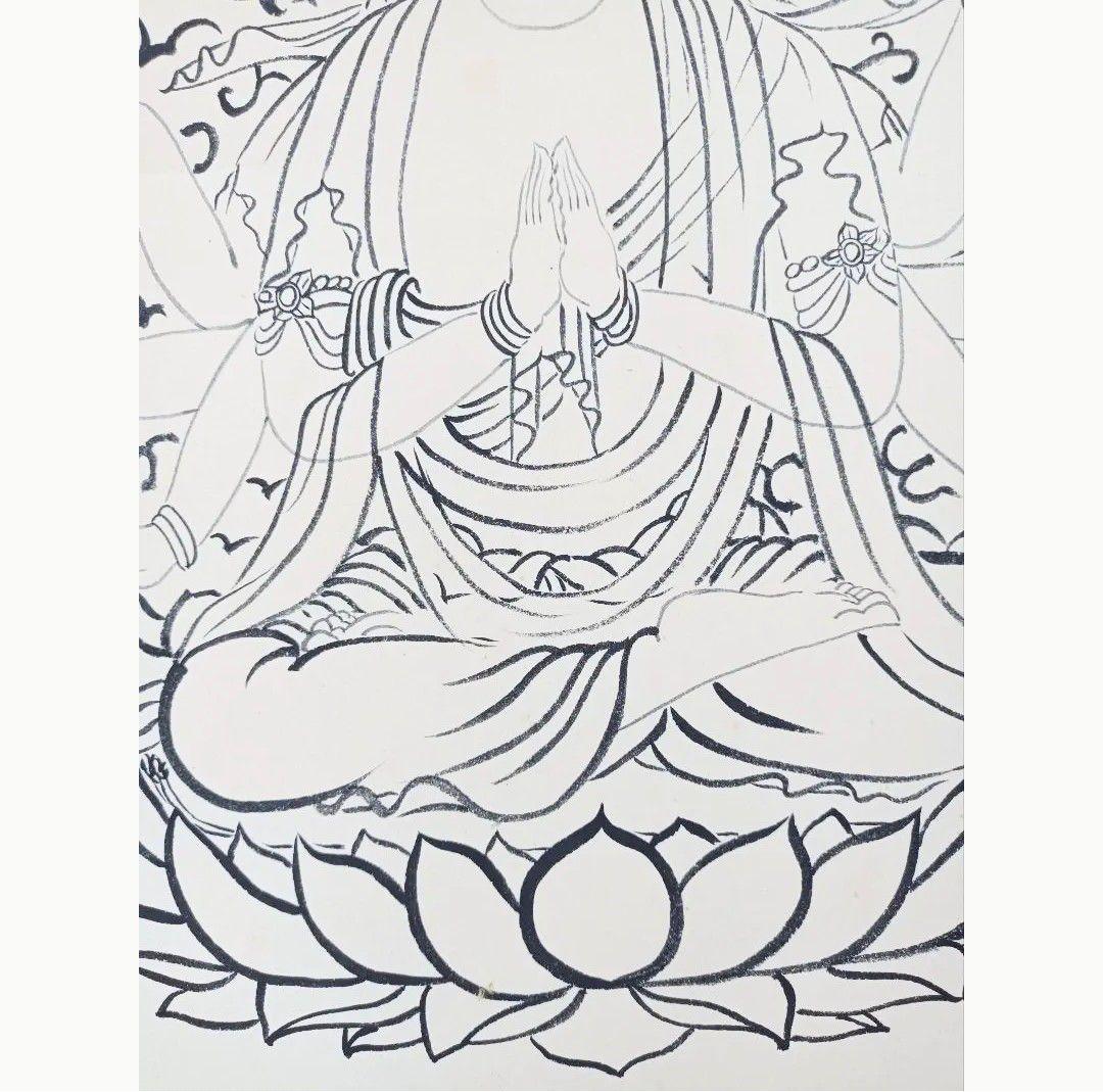 千手千眼観自在菩薩図 凶殺 厄除け ストア 開運 掛軸 絵 仏教 観音菩薩様