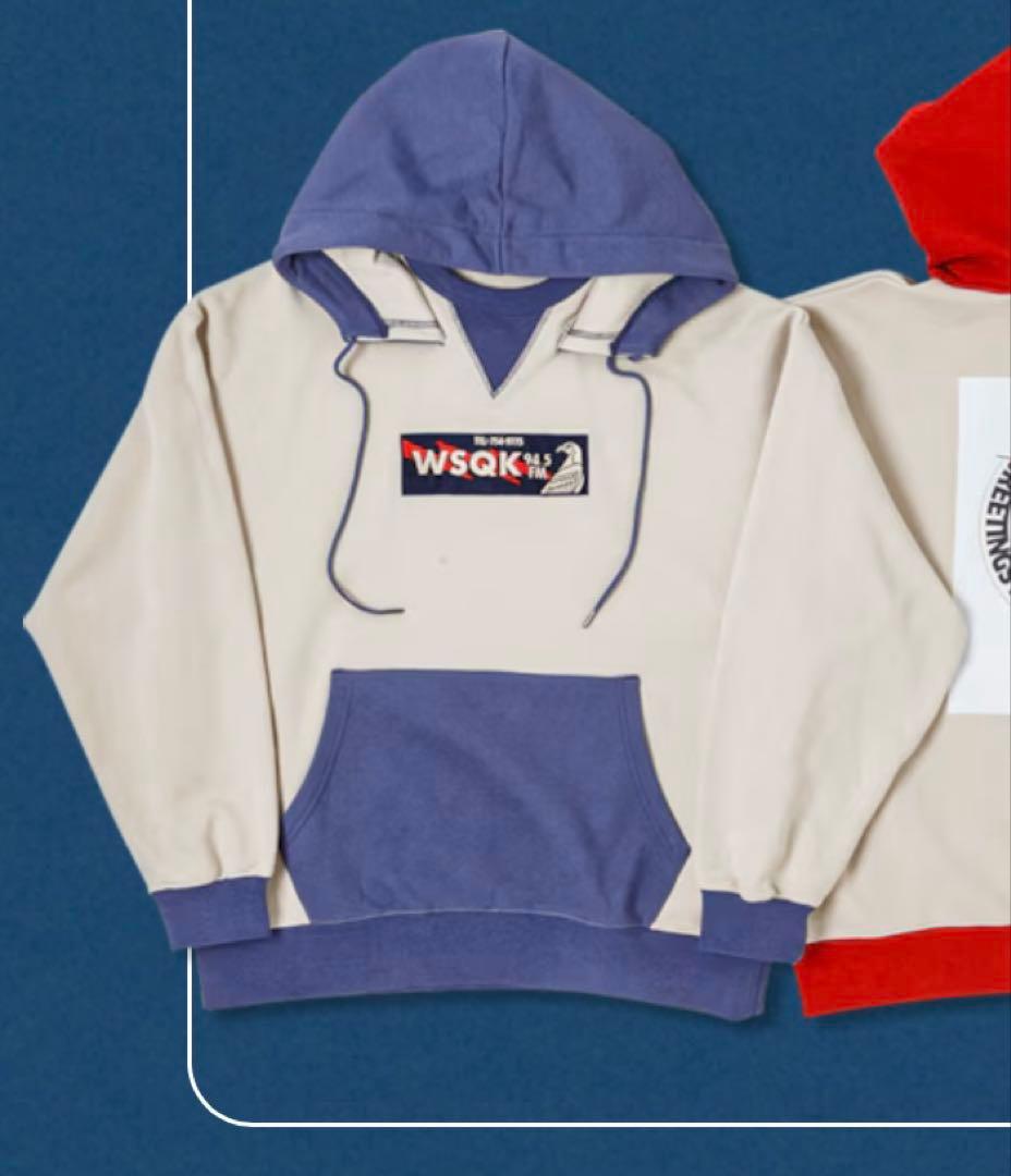 ニコアンド 【STRANGER THINGS】コラボ配色パーカーL