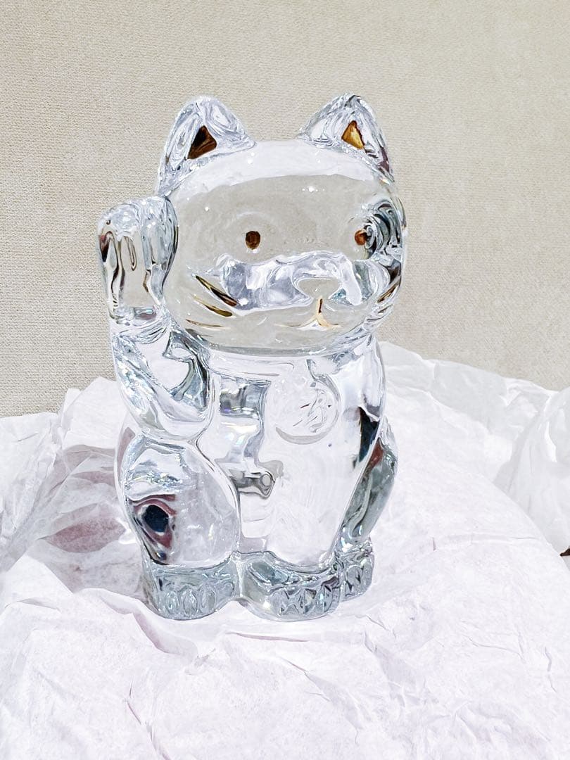 ベルギー王室御用達名門ガラス会社のカッティングガラス盃3点（日本の