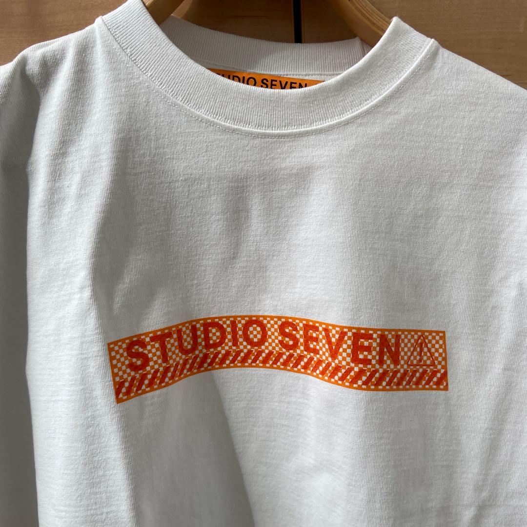 なつ様専用☆STUDIO SEVEN☆スタジオ セブン ロンT白×オレンジ｜☆
