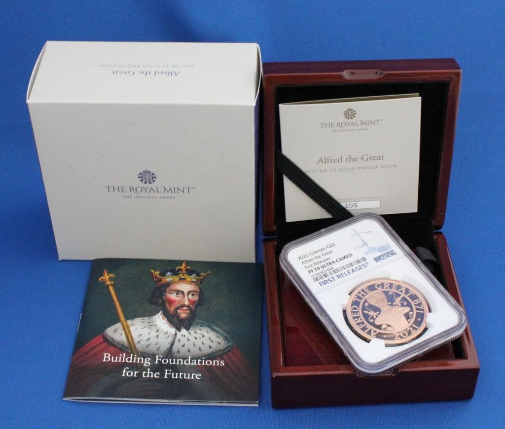 2021年イギリス アルフレッド ザ グレート ￡5 金貨 NGC PF70UC - メルカリ