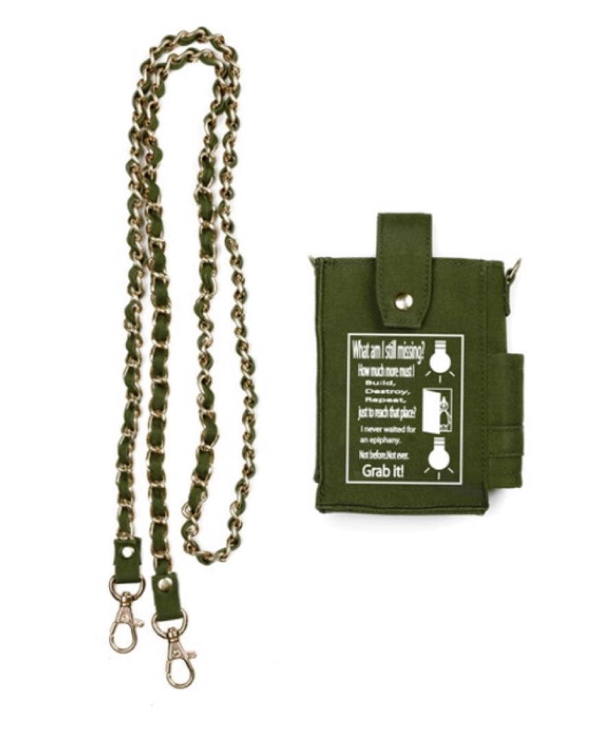 UVERworld TAKUYA∞ HOI×TAKUYA∞チェーンポーチ カーキ