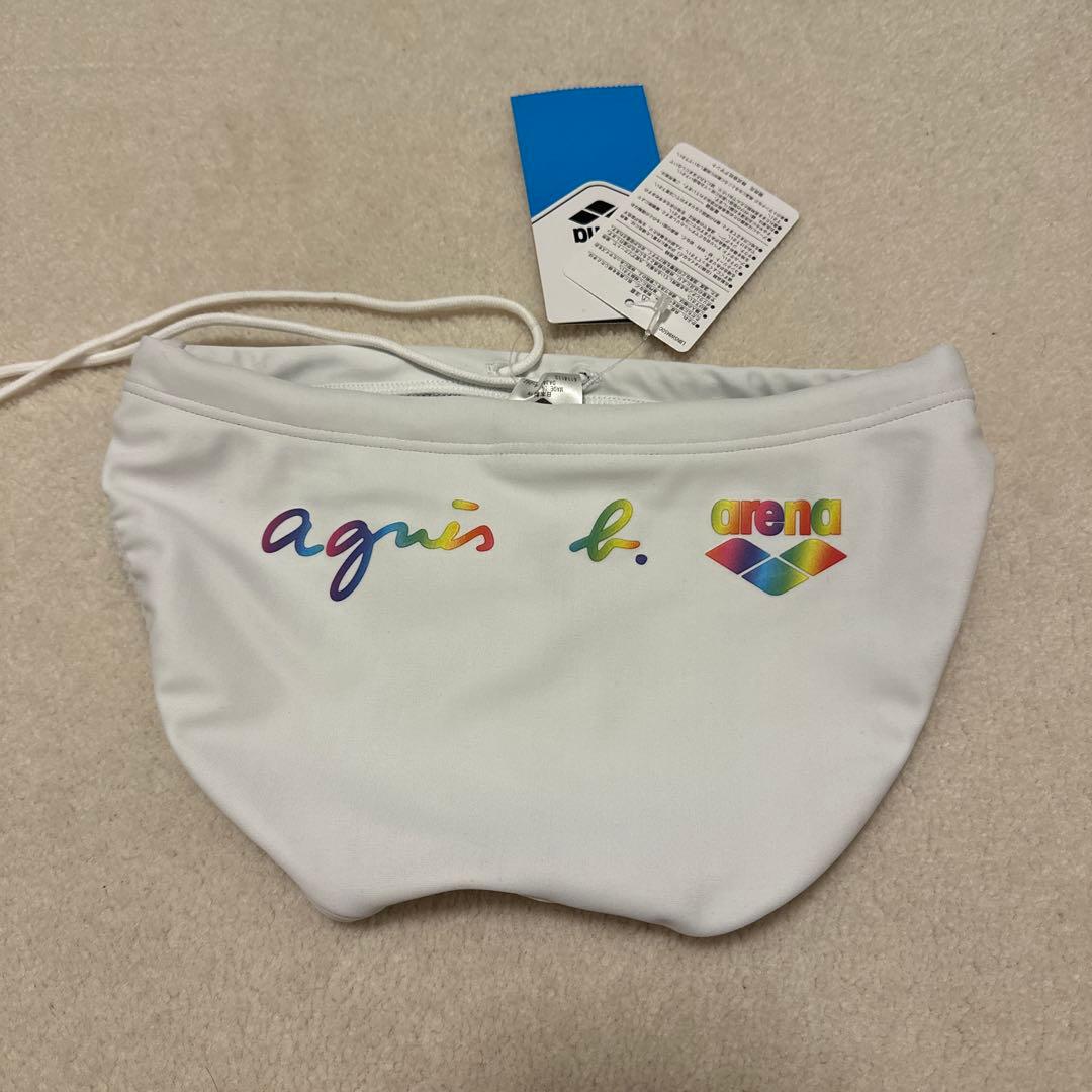 agnes b. × arena】ブリーフホワイト競パン