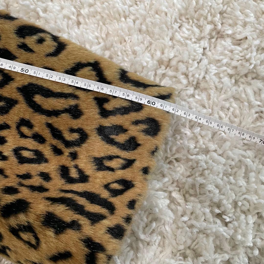 レオパード柄ひょう柄メンズファーコート