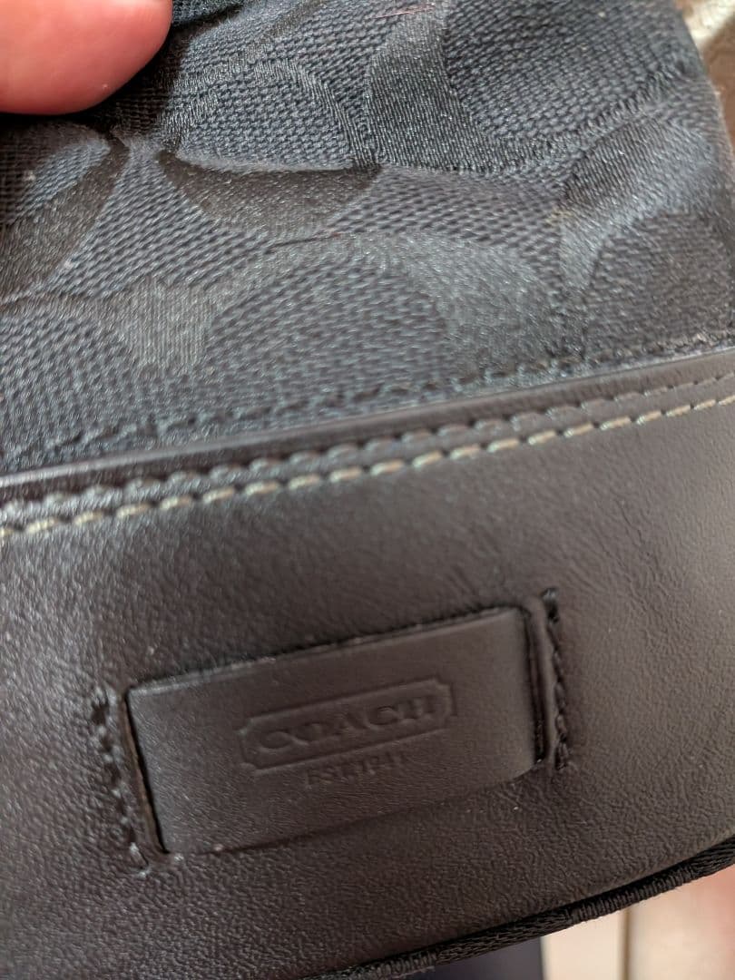 コーチ ブラック ハンドバッグ COACH美品