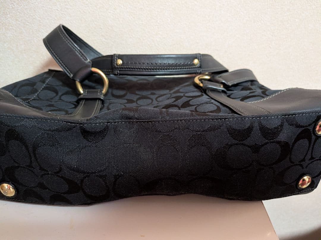 コーチ ブラック ハンドバッグ COACH美品