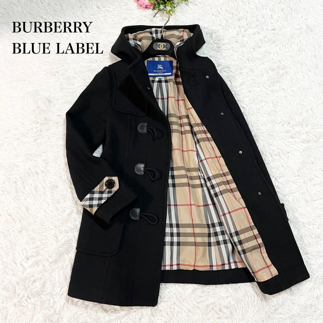 美品バーバリーブルーレーベルアンゴラコートMサイズ匿名発送