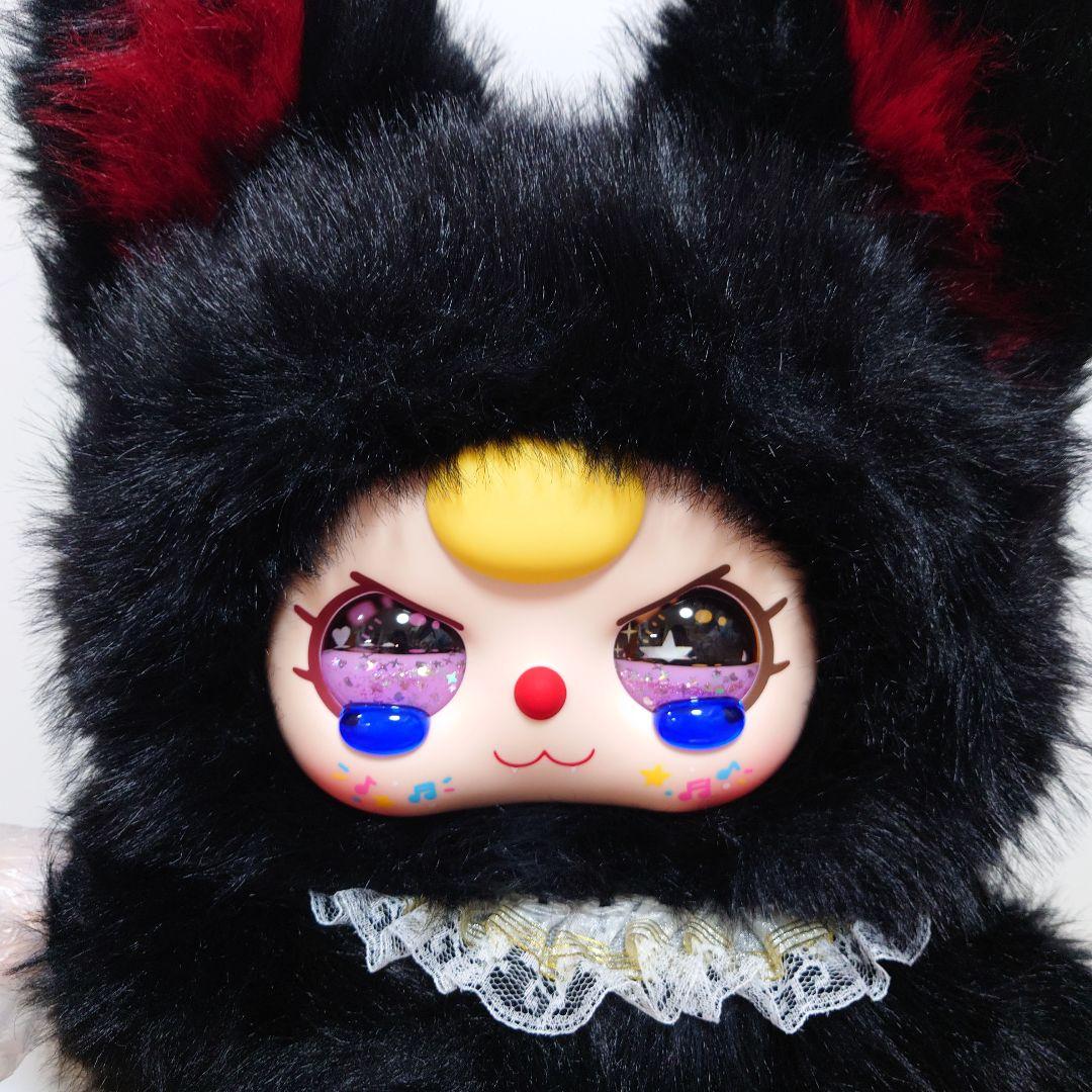 【最終値下げ！】　BabyThree　800%　黒猫　パープル　ジュレ目