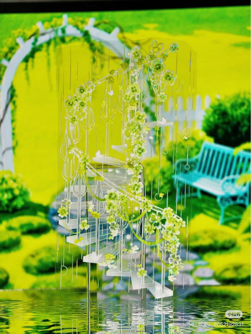 8551】海外 マステ 5m巻売り 貝殻光マスキングテープ 雨 階段 半透明