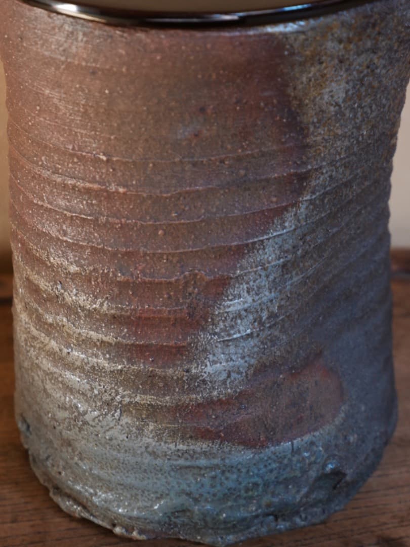 葡萄柵文 水指 祥堂作 平安 共箱 茶道具