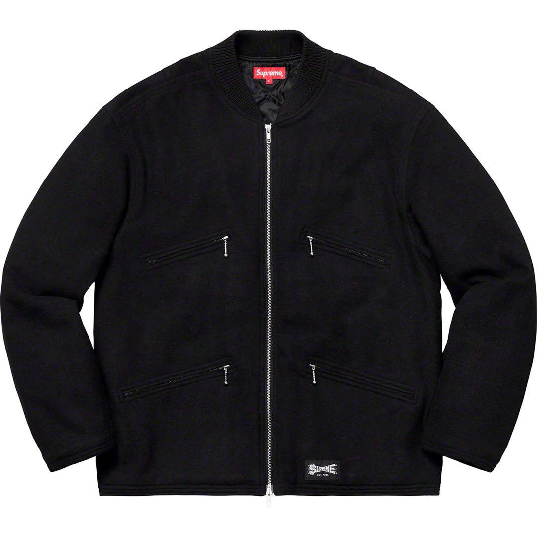 Supreme zip car jacket M 黒　シュプリーム 19ss