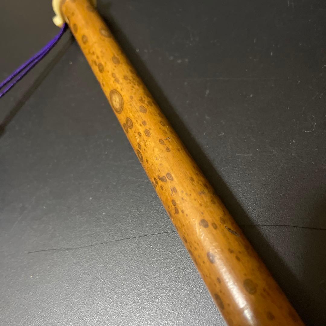 古い斑竹筆筒筆入れ書道