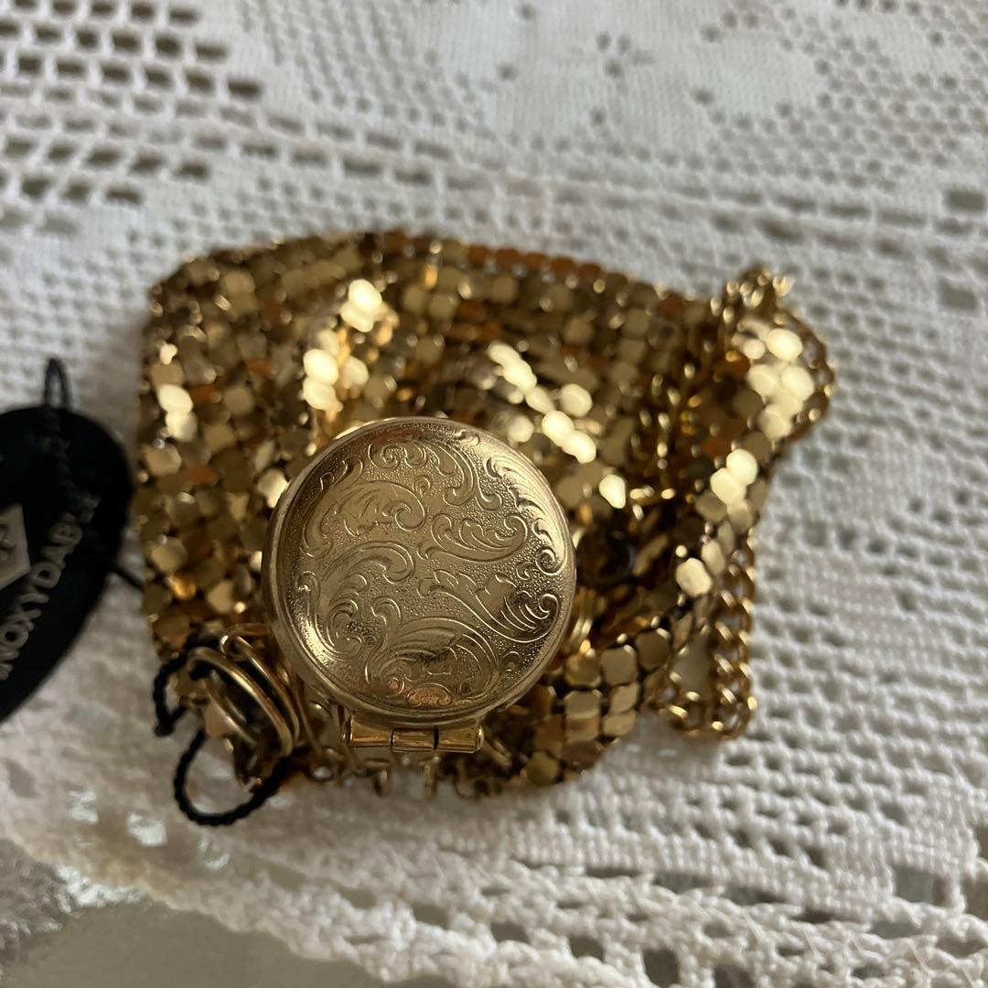 スパンコール　ゴールド メッシュデザイン ケース（ヴィンテージ）