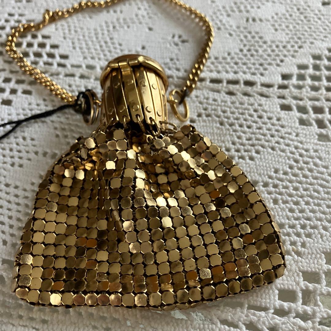 スパンコール　ゴールド メッシュデザイン ケース（ヴィンテージ）