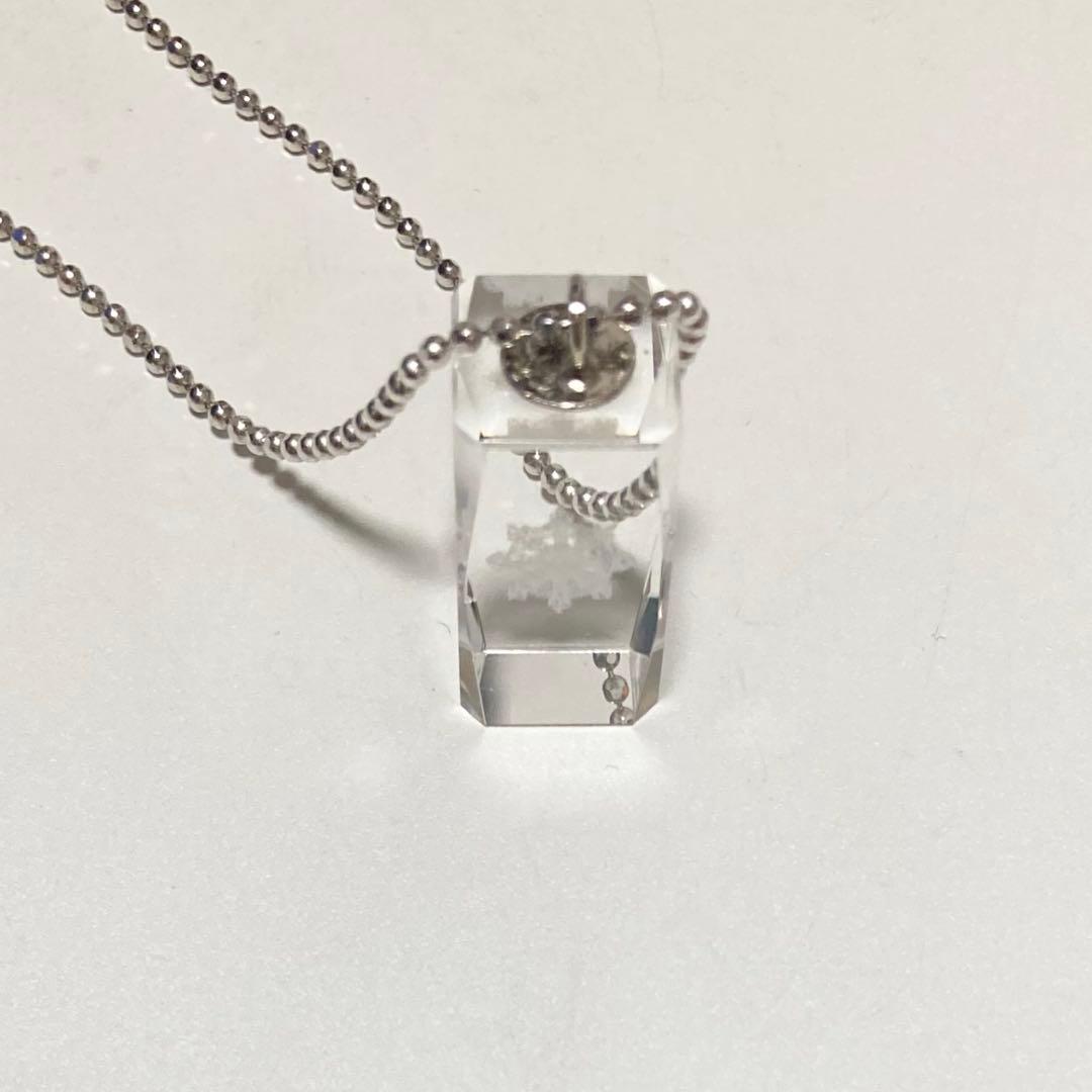 真如苑 仏法輪 クリスタルガラス 3Dシルバー ネックレス ペンダント