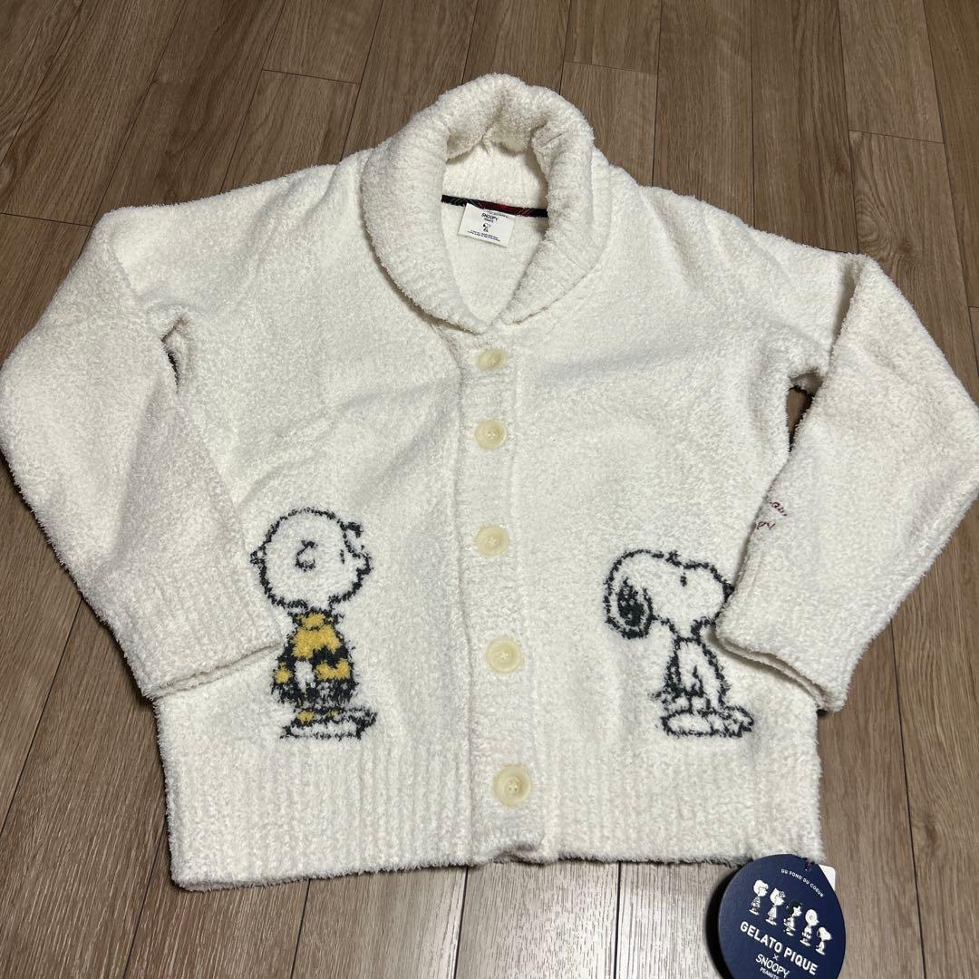 ジェラートピケ スヌーピーカーディガン レディース/メンズセット おそろい
