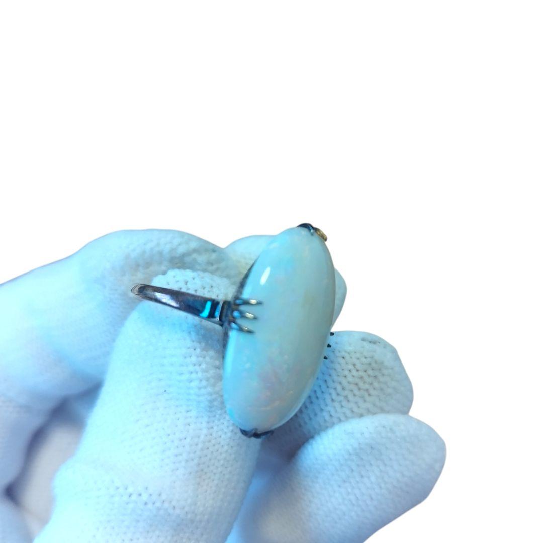 K18 オパール リング 総重量約5g 遊色あり 指輪 天然石