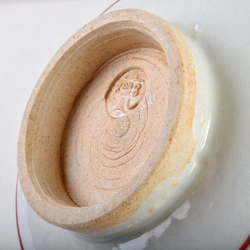 永楽善五郎造 呉州赤絵 魁字花鳥文 鉢 共箱 C R9241