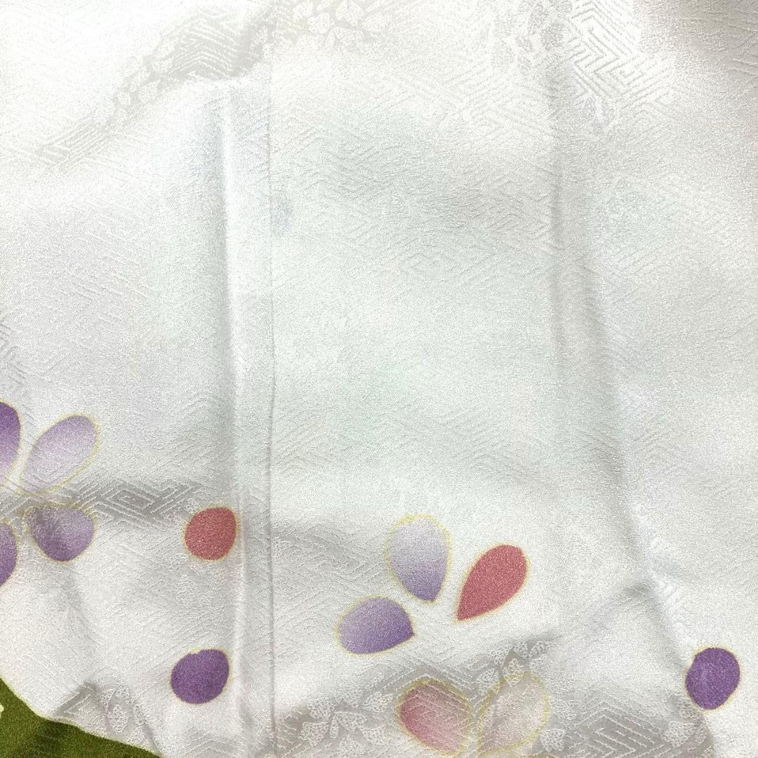 ≪早い者勝ち≫ 振袖セット 成人式 正絹 古典柄 振袖 白 S*