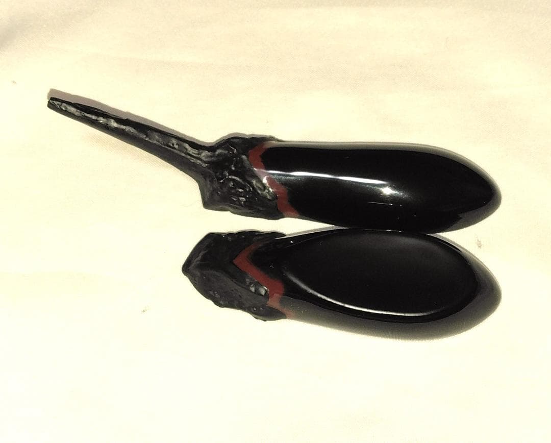 茶道具　乾漆香合　加賀塗匠　荒井樹芳作　乾漆造茄子香合　美品！！