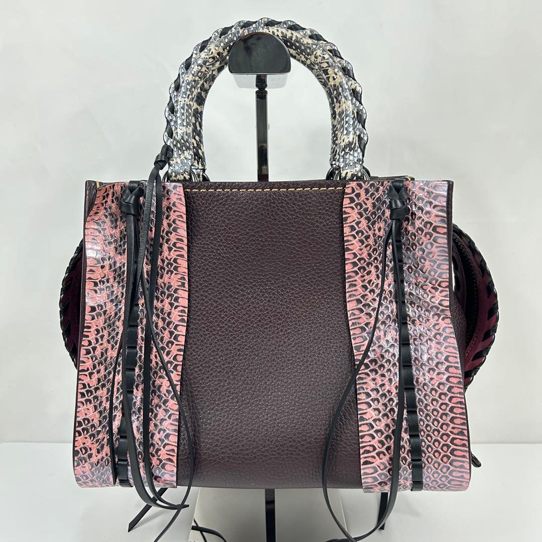 バッグ Rare Coach Rogue 25 Python Leather Bag