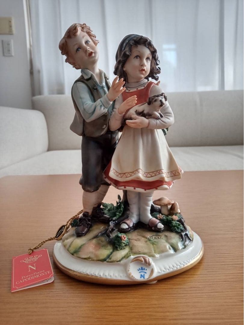 イタリア カポディモンテ LA MEDEA フィギュリン ジノリ 陶器 人形