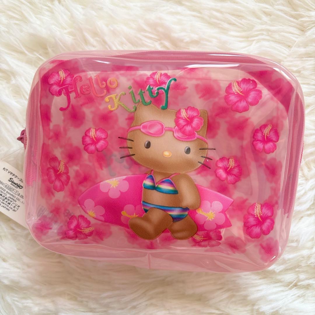 日焼けキティ ビニールポーチ レトロ サンリオ 当時物 ハローキティ