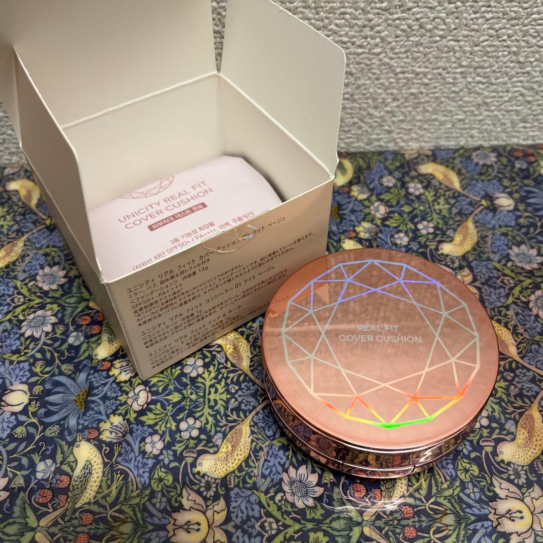 UNICITY リアルフィットカバー クッション 01 ライトベージュ ファンデ