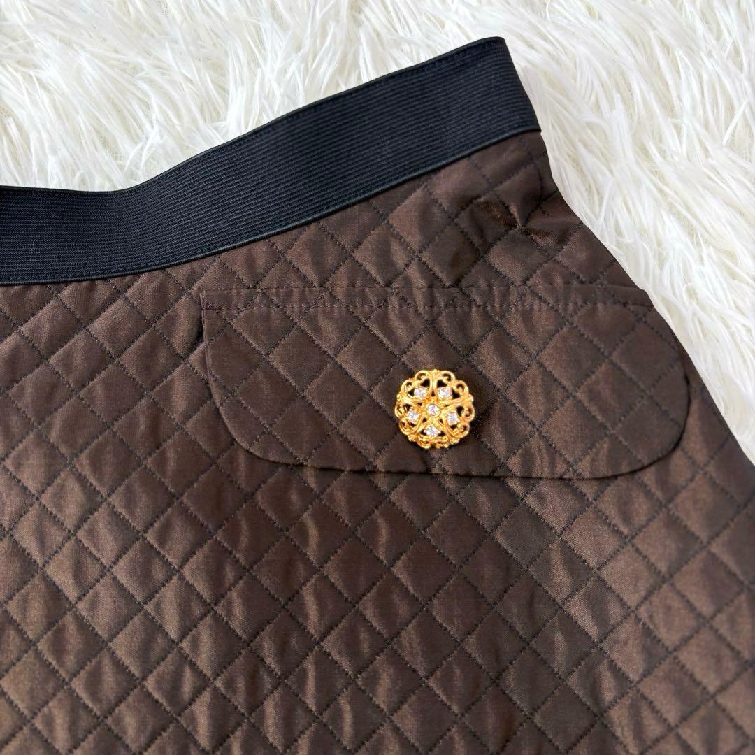 新品　エムズグレイシー　キルティングスカート フレアスカート　未使用　タグ付き