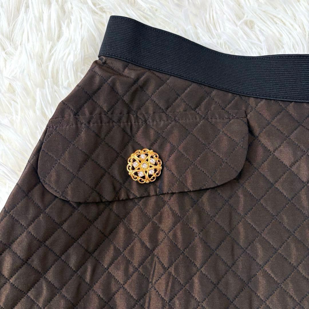 新品　エムズグレイシー　キルティングスカート フレアスカート　未使用　タグ付き