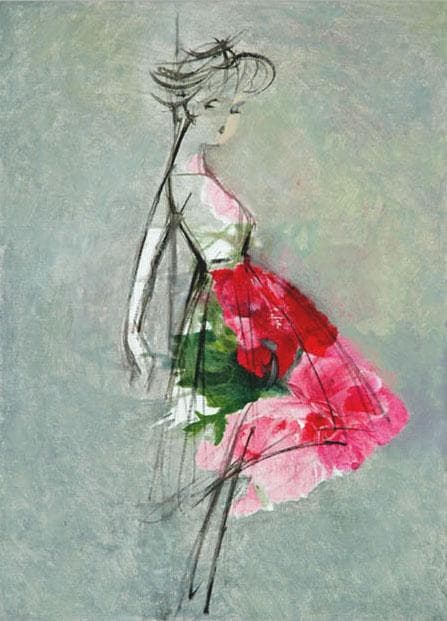 油絵 菅家令子 絵 絵画 インテリア 額付(黒) F4-071512 人物 女性 油絵