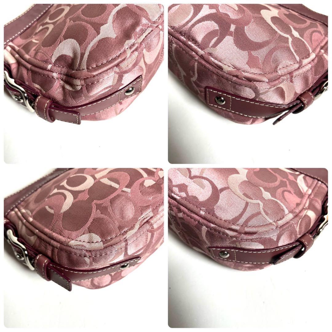 バッグ Coach Signature One Shoulder Pink