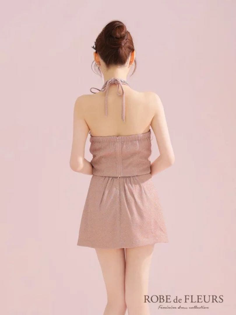 Mピンク　3772 ローブドフルール　キャバドレス　AngelR