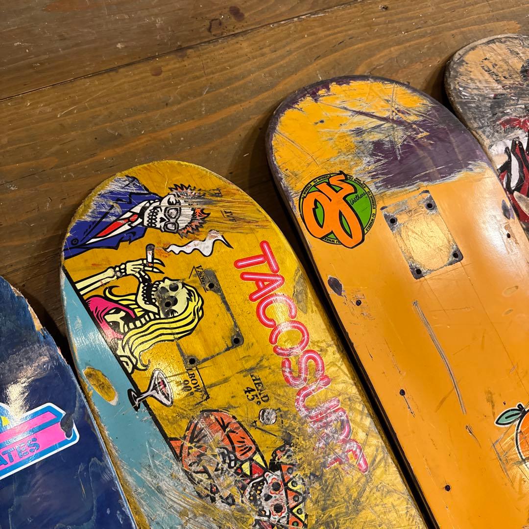 スケボー　廃デッキ　セット　DIY インチ