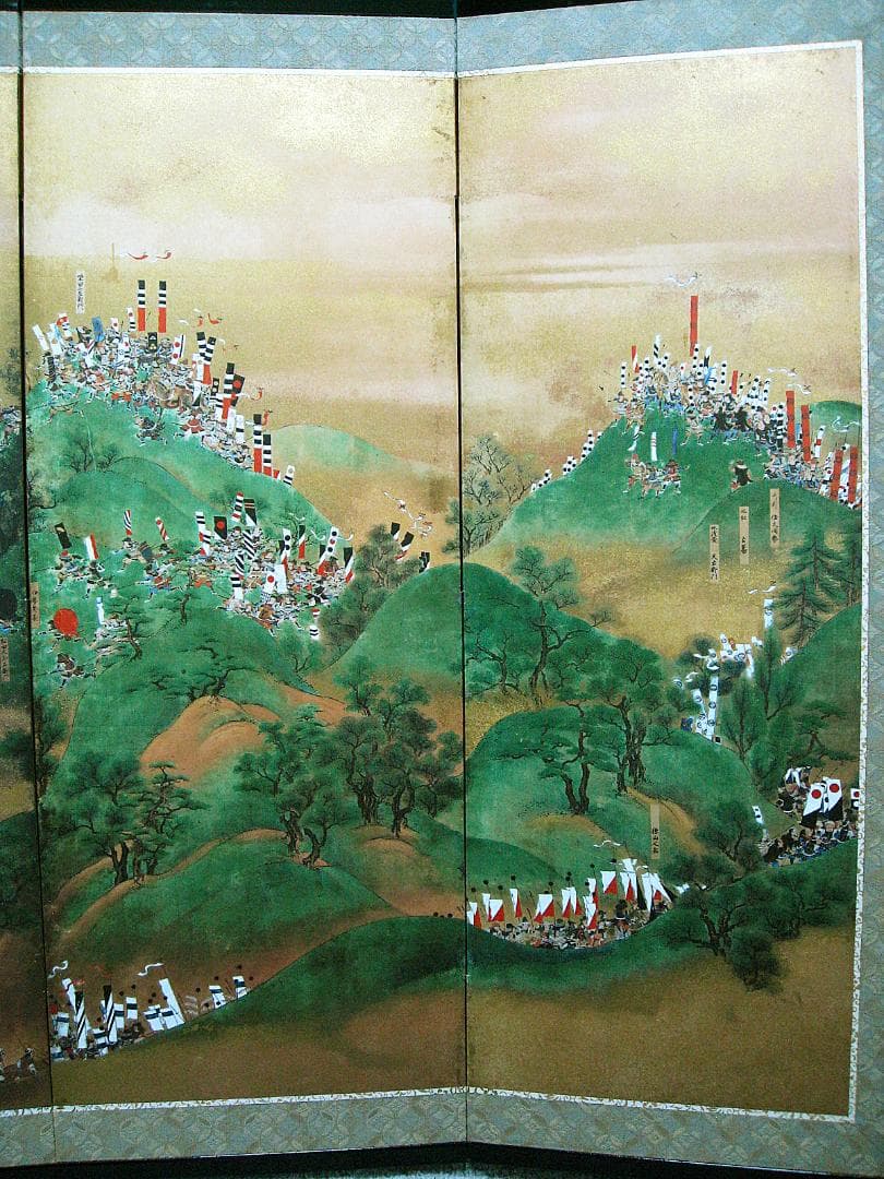 #希少 #レア #NHK #賤ヶ岳合戦図屏風 #複製画 #一隻 #大河鎧兜日本刀