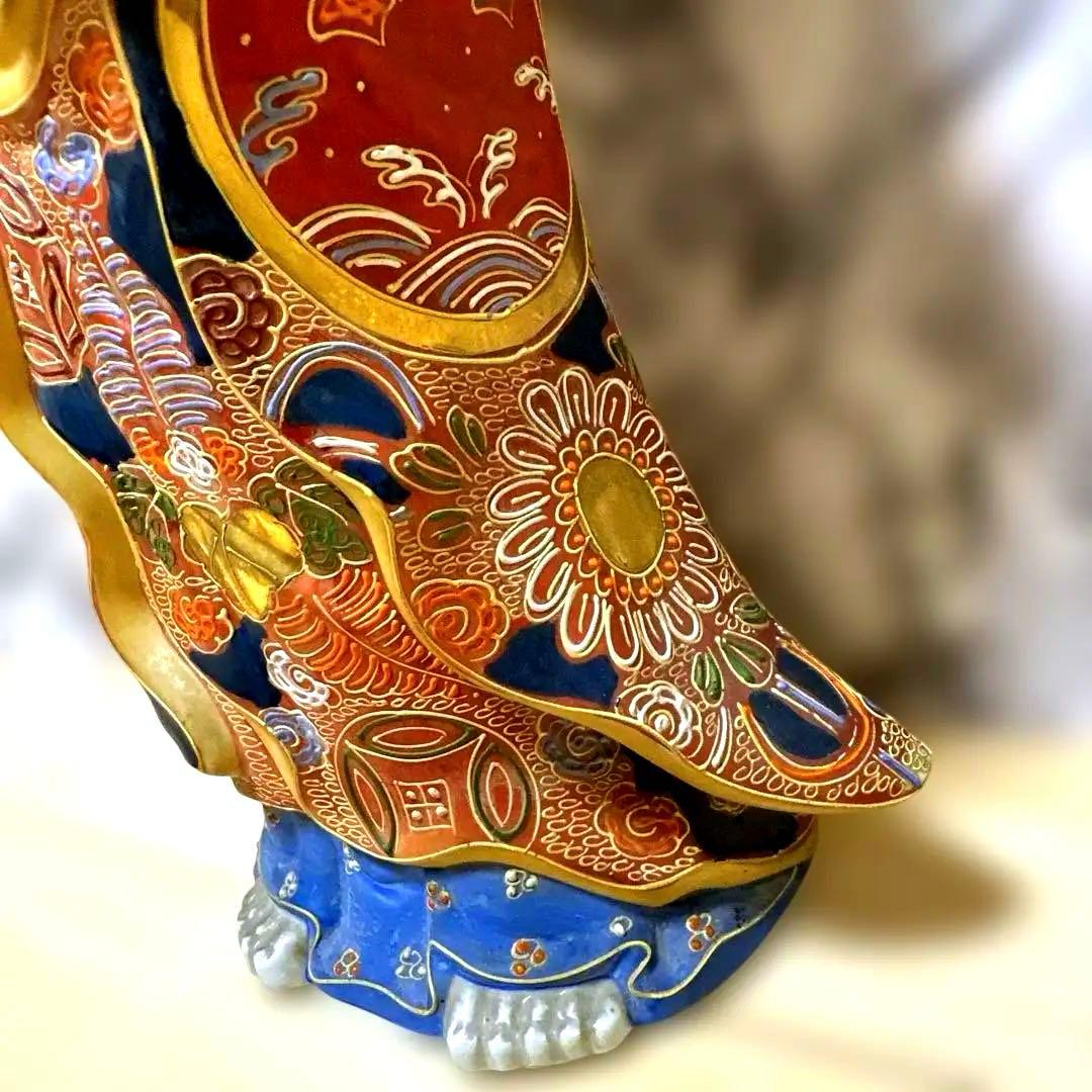 九谷焼 観音菩薩 金彩 骨董品 美術置物 仏像 期間限定値引き - メルカリ