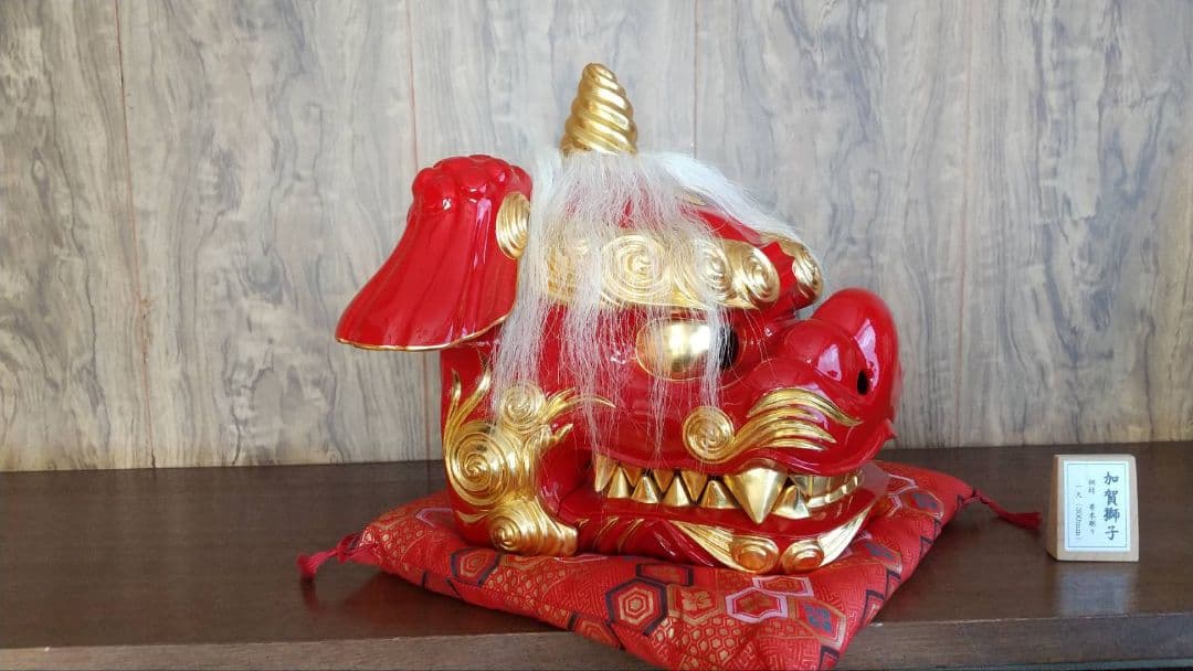 骨董 根木 唐木 無垢材 手彫り 硝子眼 唐獅子 細密 細工 唐獅子図 古銅