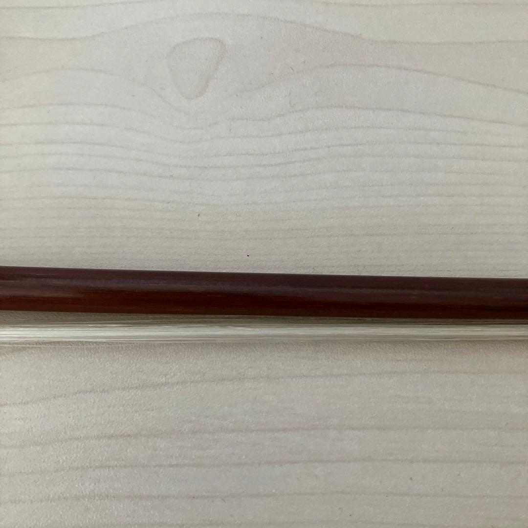 ロングスクリュー　バロックバイオリン弓　アフリカンブラックウッド　ビオラダモーレ