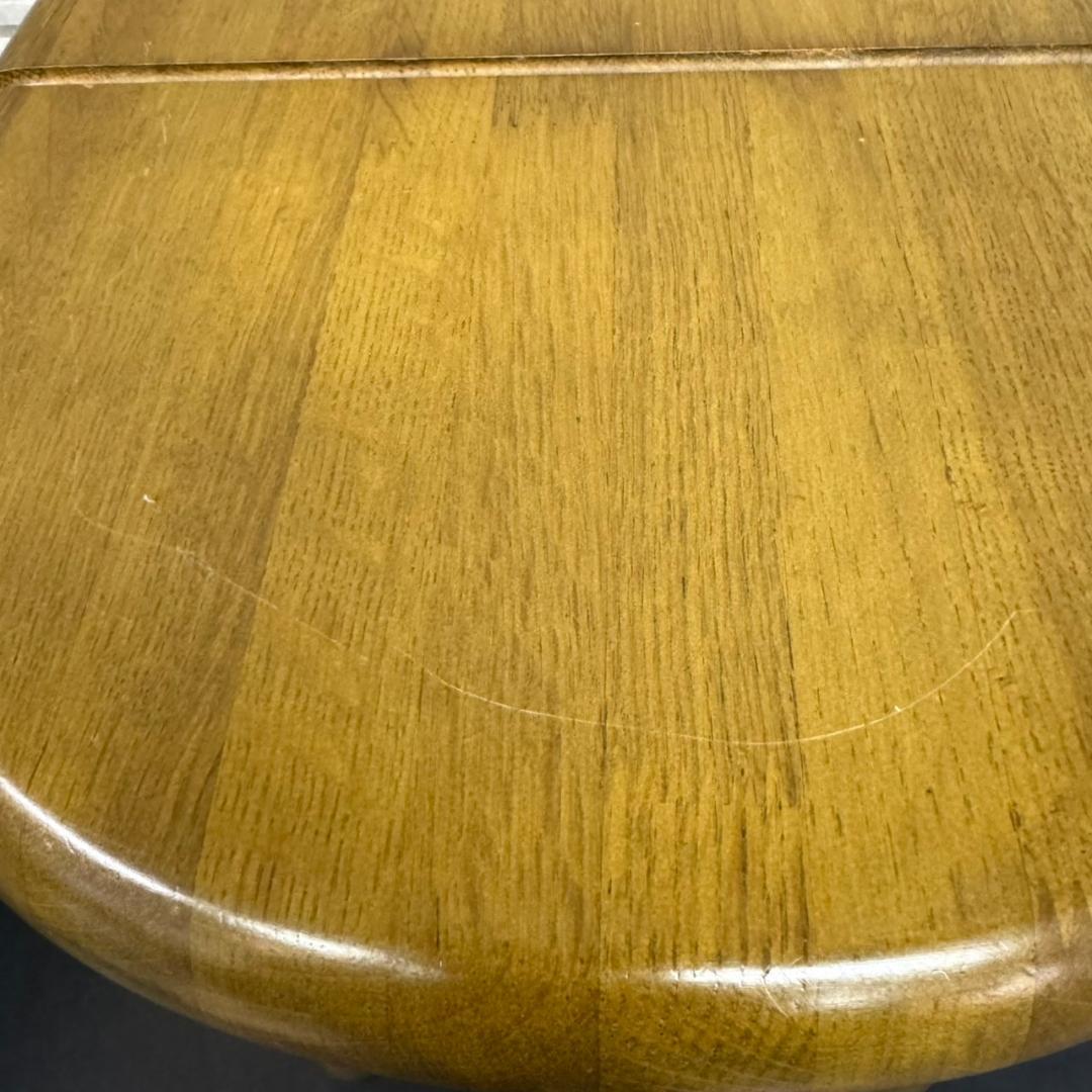 ☆カリモク家具　木製スツール　廃盤モデル　丸イス　刈谷木工　1997年製