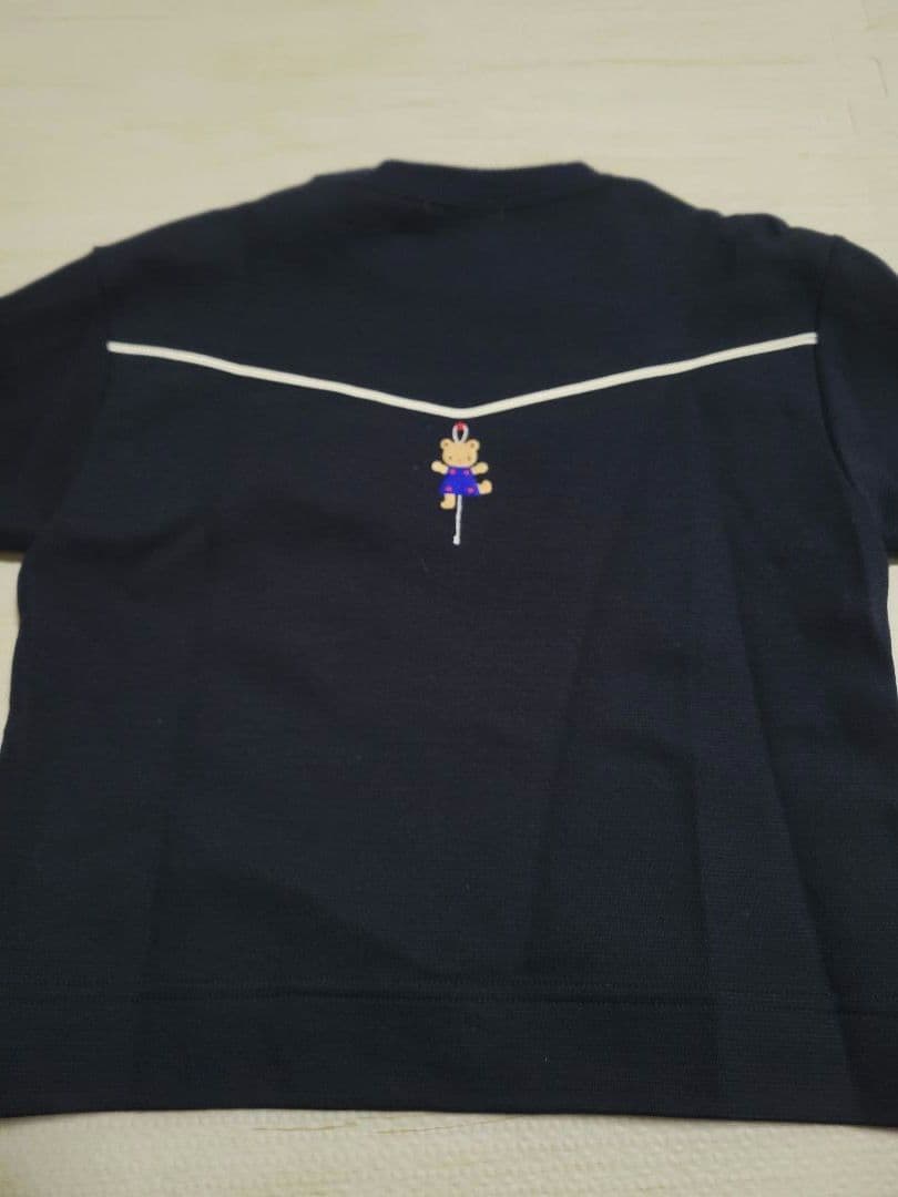 ファミリア　familiar　トレーナー　現行　100 刺繍　紺色