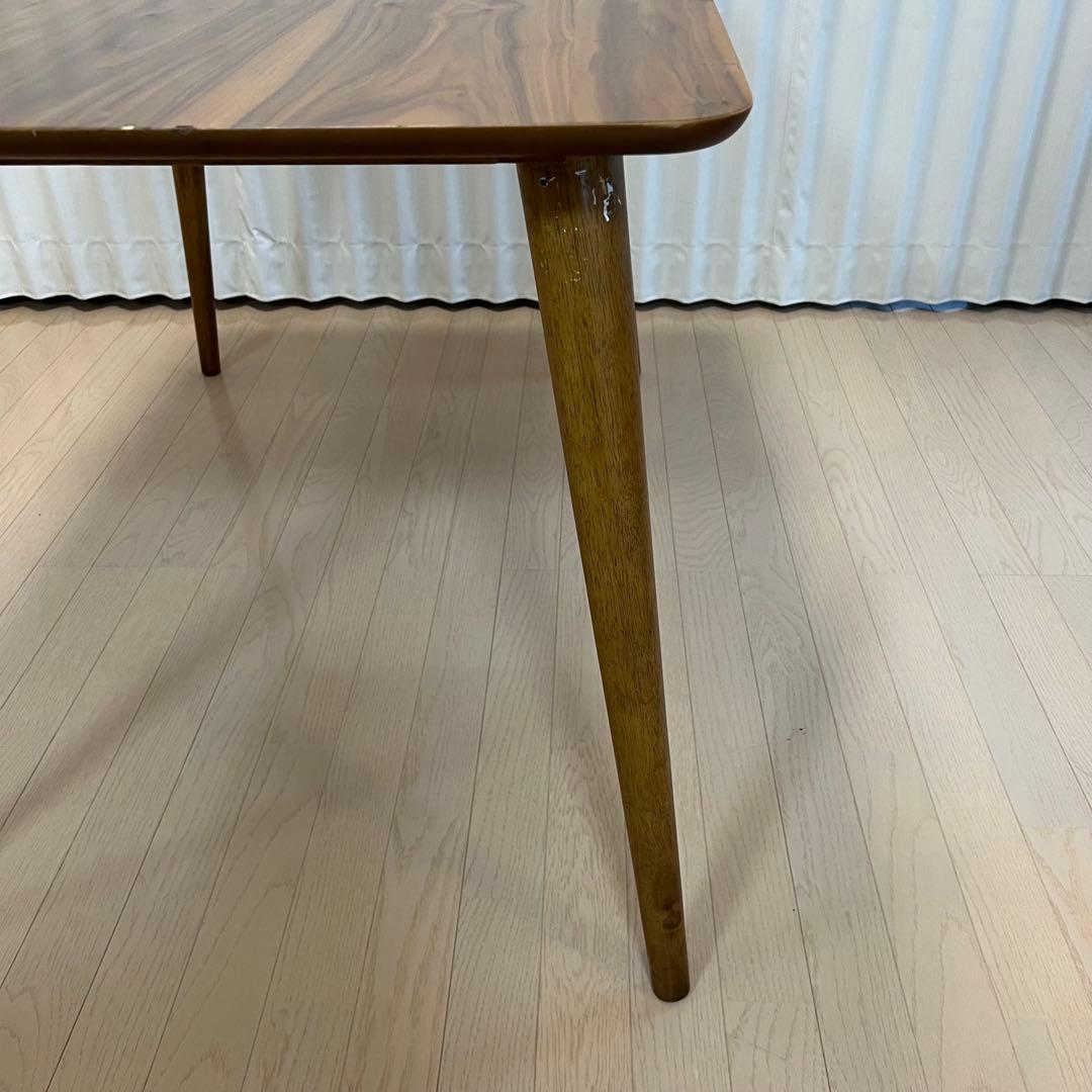 地域限定送料込み【TOMTE】　ウォールナット　ダイニングテーブル120cm